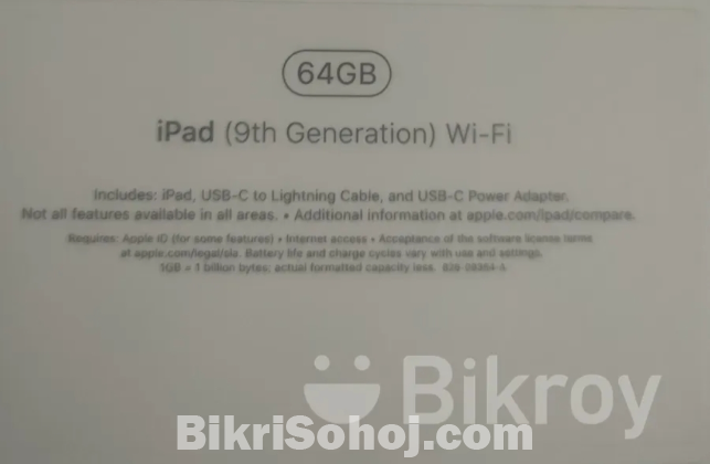 iPad 10.2 (9th gen) WIFI/64GB